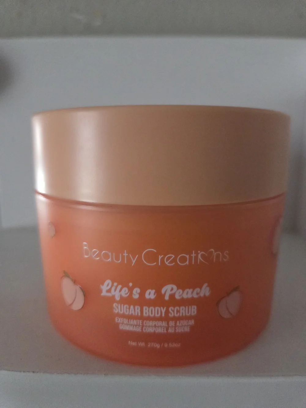 Beauty Creations Peach-Tone Sugar Body Scrub